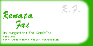 renata fai business card